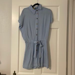 Vici blue romper with pockets